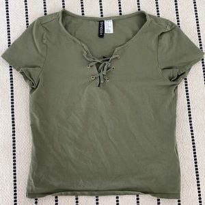 Cute army green cropped too from H&M